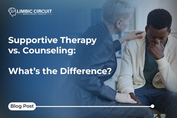 Supportive therapy session with online therapist providing emotional support